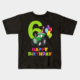 6th Birthday Party 6 Year Old Six Years Kids T-Shirt